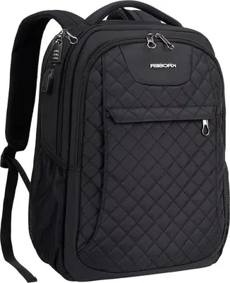Productafbeelding van Famanu Laptoprugzak, geschikt voor laptops van 15,6 tot 17,3 inch - Antidiefstal - USB-oplaadfunctie - Waterafstotend - Zwart