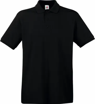 Produktbild von Piqué Polo | Fruit of the Loom (FOL63218), Farbe:black, Größe:XXL