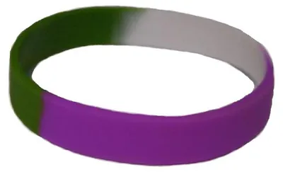 Produktbild von Gender Queer Bracelet Silicone / Armband schmal