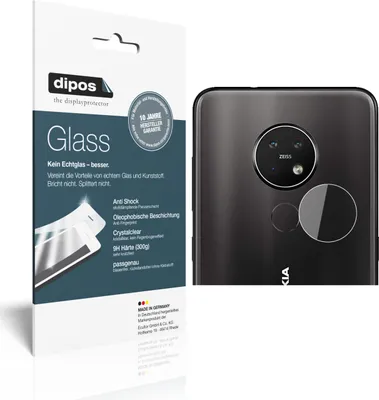 Obrázek produktu pro 2x ochranná fólie pro objektiv fotoaparátu Nokia 7.2 - anti-shock 9H fólie dipos Glass plastové sklo