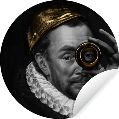 Produktbild von MuchoWow® - Tapetenkreis - Wandbild rund - Schlafzimmerdekoration - Wanddeko - runde Tapete - Kunst für zu Hause