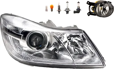 Produktbild von Scheinwerfer kompatibel zu Skoda Octavia 1Z 09-13 H1 H7 R + Nebel+Leuch. 1Z1941018S 1Z1941016F 1Z0941702D Johns