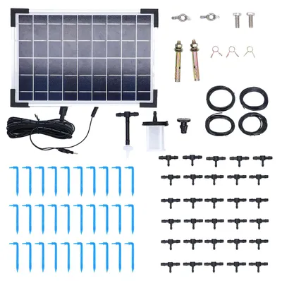 Immagine prodotto di Sistema di irrigazione solare automatico, 10 modalità di temporizzazione, irrigazione multifunzionale ad alta efficienza, 9 V, 5 W