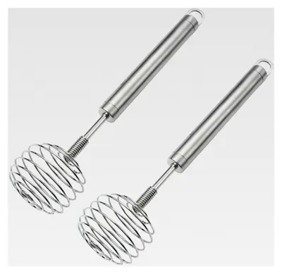 Produktbild von Edelstahl Handbesen - Kleiner kreativer Mixer für die Küche, manuell, 2 Stück, zum Mischen von Teig