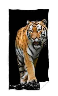 Produktbild von Carbotex TIGER Strandtuch Badetuch Duschtuch 70x140cm TNL221097-R