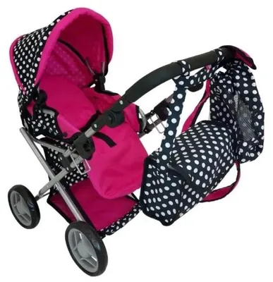 Image de Poussette pour poupées avec sac - MarioToys