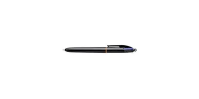 Produktbild von BIC 4 Colours PRO - Vierfarb-Kugelschreiber - Schwarz, Rot, Blau, Grün - 1 mm - Mittel - verstellbar (Packung mit 12)