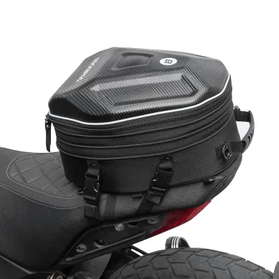 Produktbild von ROCKBROS Hecktasche Motorrad Sitztasche, Gepäcktasche, mit Regenschutz, 20-35L