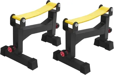 Produktbild von 2 Stück Langhantel Pufferrahmen, Verstellbares Schlingenständer Kompakte Langhantel Ablage Squat Rack Tragfähigkeit 300kg für Heim-Fitnessstudios, Sporthallen