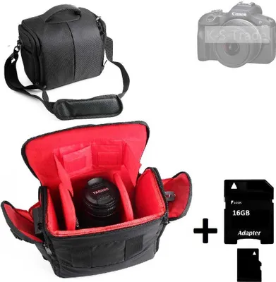 Produktbild von Kompatibel mit Canon EOS R100 Kameratasche Fototasche Umhängetasche Schultertasche Zubehör Tasche mit Zusatzfächern, Regenschutz Trennwänden +