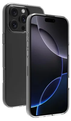Productafbeelding van BeHello Telefoonhoesje iPhone 16 Pro Max Thin Gel Case - Transparant