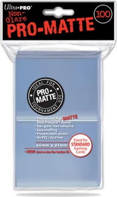 Immagine prodotto di Ultra Pro - Manicotti trasparenti Pro-Matte (100)
