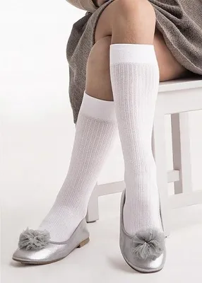 Obrázek produktu pro Knittex MOLLY Dívčí podkolenky bílé viskóza