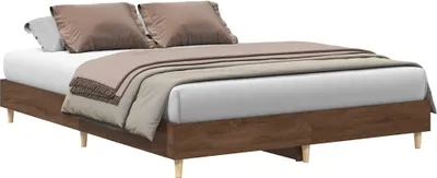 Obrázok produktu pre vidaXL Rám postele bez matraca Hnedý dubový vzhľad 150x200 cm