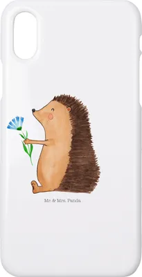 Produktbild von Mr. & Mrs. Panda Iphone 10 Handyhülle Igel Blumen - Weiß - Geschenk, Handy, Krankheit, Cover, Gute Besserung, Case, Genesungswünsche, X, Krankenhaus, Lustige Sprüche