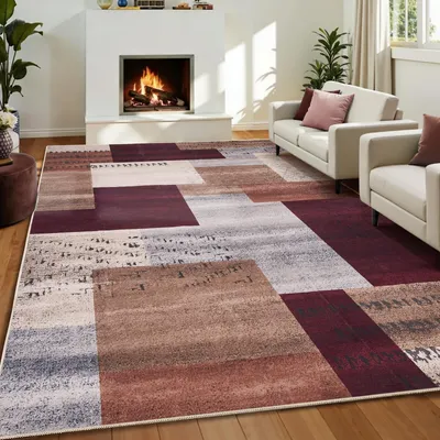 Obrázek produktu pro Moderní koberec s geometrickým vzorem, rozměry 140 x 200 cm