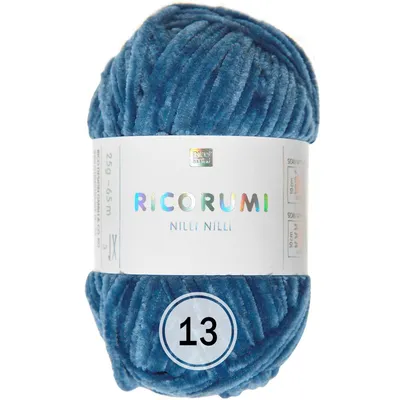 Produktbild von Rico Design Ricorumi Nilli Nilli (25g/65m) weiches Chenillegarn 13 blau