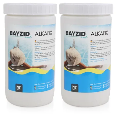 Produktbild von 2x1 kg BAYZID® Alkafix zur Anhebung der Alkalinität (TA) und Stabilisierung vom pH Wert