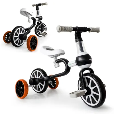Produktbild von Homelux 4-in-1 Joggingrad mit abnehmbaren Pedalen und Seitenrädern schwarz