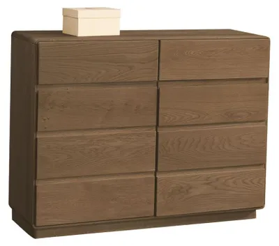 Produktbild von Kommode / Sideboard Fazenda 15, Farbe: Dunkelbraun, Eiche teilmassiv – 90 x 119 x 41 cm (H x B x T)