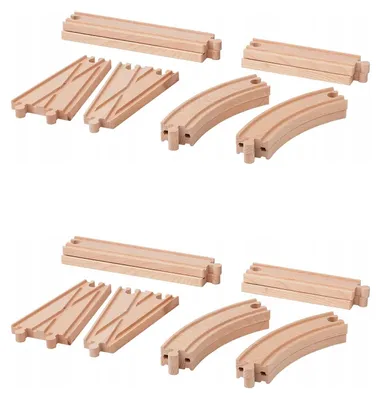 Produktbild von IKEA LILLABO Holzschienen für Spielzeugzüge Langlebig