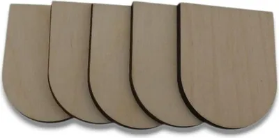 Produktbild von 100 Stück Holzschindeln Biberschwanz B 41 mm x L 50 mm x 4 mm
