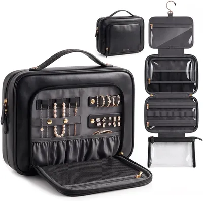 Immagine prodotto di Borsa da toilette per donna, grande capacità, dimensioni 32×11,5×24 cm, ideale per viaggi