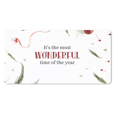 Produktbild von MuchoWow® Schreibtischunterlage Winter - Zitat - Weihnachten 80x40 cm - XXL Mauspad - Gaming Mauspad
