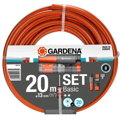 Obrázok produktu pre Sada Závitového Hadice 20M 1/2" Basic Gardena 18970-29