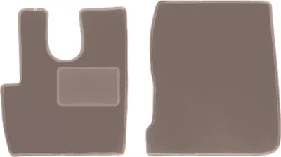 Image de Tapis de sol en velours pour camion DAF CF (2014-) - tapis de sol avant LUX beige (2 pièces)