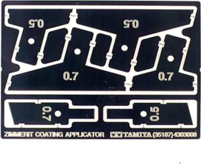 Obrázok produktu pre Tamiya 1:35 WWII Zimmerit-Spatel-Set Fotoätz