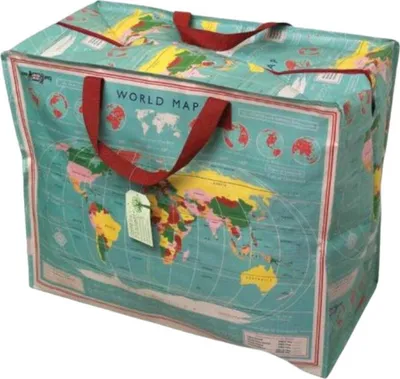 Produktbild von Rex London XXL Aufbewahrungstasche Vintage World Map Riesentasche ca. 55x48x28cm