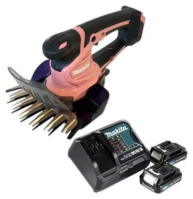 Immagine prodotto di Makita UM 600 DSA2P Batteria cesoie per erba 12 V max 160 mm Rosa + 2x batteria 2,0 Ah + caricabatterie