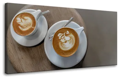 Produktbild von Leinwanddruck „Küchenkaffeetassen“, 80 x 40 cm