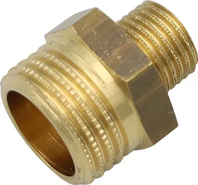 Produktbild von Messing Reduziernippel 1/4" auf 1/2 Zoll Übergangsnippel Reduzierung Übergang