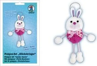 Produktbild von URSUS Pompon-Set Glücksbringer ''Hase'' 39530001