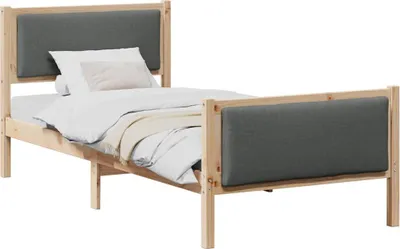 Immagine prodotto di Struttura del letto Grigio scuro 90 x 200 cm Tessuto