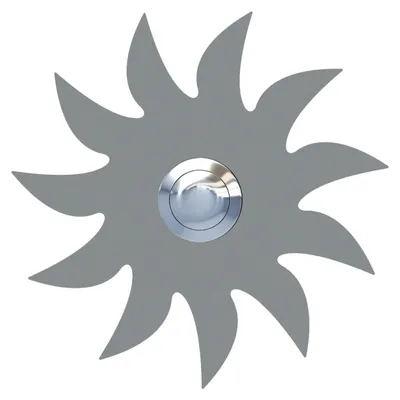 Produktbild von Türklingel Sonne in Grau Metallic