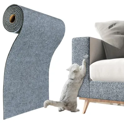 Produktbild von Solidchoice – Selbstklebende Kratzmatte für Katzen, Hellgrau, 60 cm x 2 m