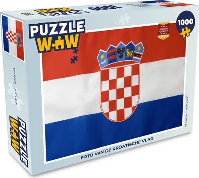Obrázek produktu pro MuchoWow MuchoWow® Puzzle 1000 ks Fotografie chorvatské vlajky
