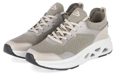 Image de Bullboxer, baskets basses pour hommes, couleur taupe, matière : textile et synthétique, taille : 44