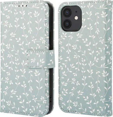 Image de imoshion Design Bibliothèque pour l'Apple iPhone 11 - Fleurs Vertes Fumées