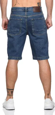 Produktbild von Herren 3/4 kurze-Hose Jeans Short Bermuda Capri;  Blau-Hell/38