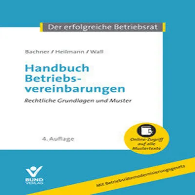 Obrázek produktu pro Handbuch Betriebsvereinbarungen