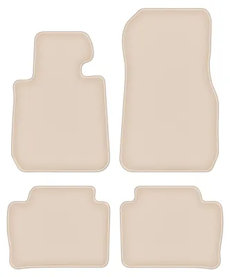 Produktbild von Velours-Fußmatten für BMW 3 F31 2011-2018 (Kombi/Touring) – 4-tlg, Beige, passgenau – Wielganizator FORTUNA