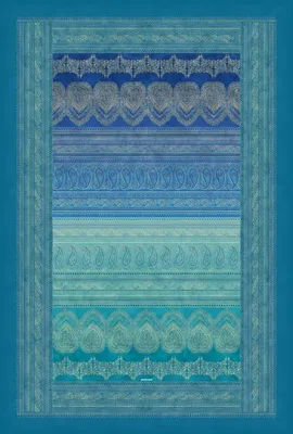 Produktbild von Bassetti Baumwoll-Plaid BRUNELLESCHI Farbe TÜRKIS V2 Größe 135x190