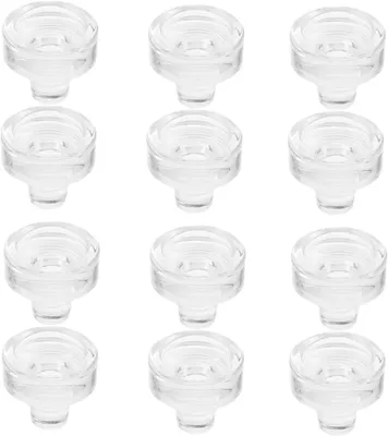 Zdjęcie produktu dla Korki - zestaw 12 sztuk - kieliszki do wina - silikonowe - napoje winne - butelki - szampan - korek - zatyczka szklana - korki do wina - kryształowe korki do wina