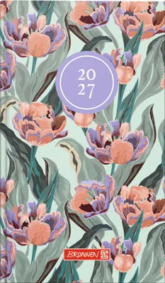 Produktbild von BRUNNEN 1075615027 Taschenkalender Mod. 756 2027 "Botanical" A6, Papier