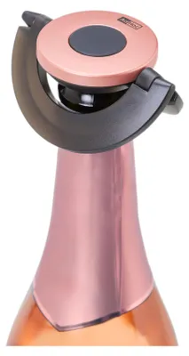 Produktbild von AdHoc FV54 Sektflaschenverschluss oder Champagnerverschluss Gusto, Kunststoff | Silikon, Farbe: Schwarz & Rosé