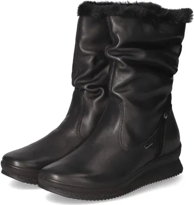 Produktbild von Beliana Damen Winterstiefeletten Schwarz Glattleder  Größe: 42